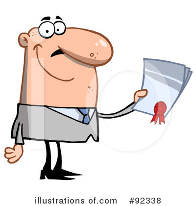 Royalty-Free (RF) Businessman Clipart Illustration by Hit Toon - Stock Sample #92338