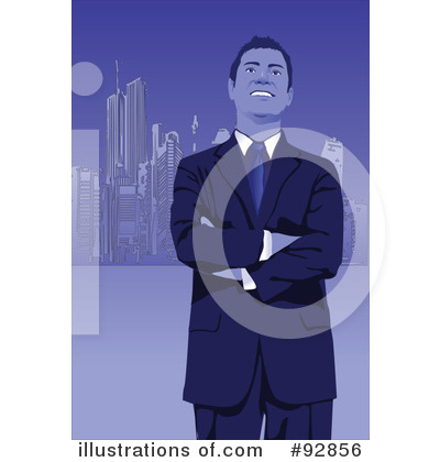 Royalty-Free (RF) Businessman Clipart Illustration by mayawizard101 - Stock Sample #92856