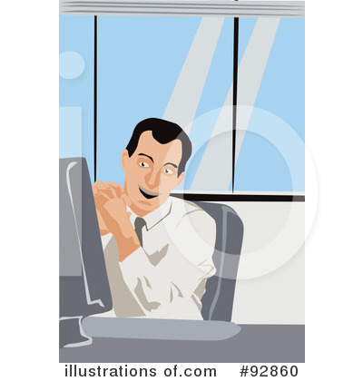 Royalty-Free (RF) Businessman Clipart Illustration by mayawizard101 - Stock Sample #92860