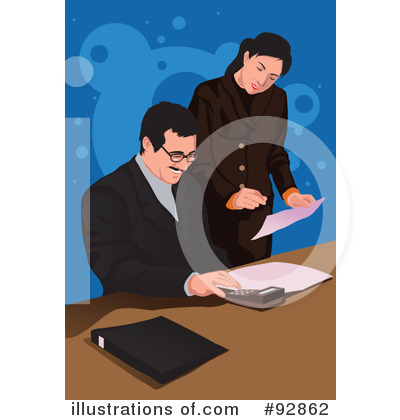Royalty-Free (RF) Businessman Clipart Illustration by mayawizard101 - Stock Sample #92862
