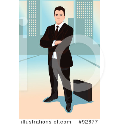 Royalty-Free (RF) Businessman Clipart Illustration by mayawizard101 - Stock Sample #92877