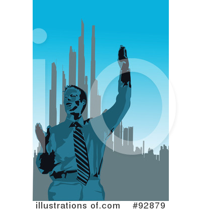 Royalty-Free (RF) Businessman Clipart Illustration by mayawizard101 - Stock Sample #92879
