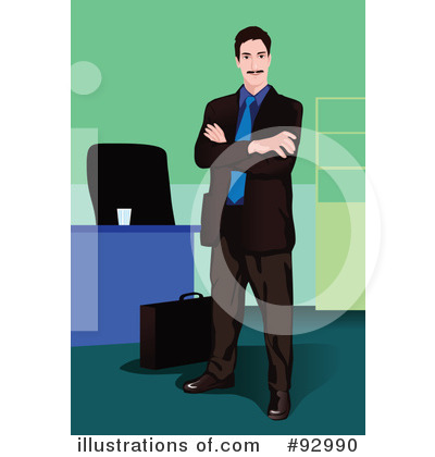Royalty-Free (RF) Businessman Clipart Illustration by mayawizard101 - Stock Sample #92990