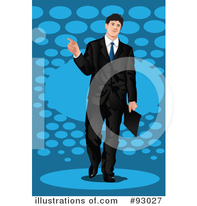 Royalty-Free (RF) Businessman Clipart Illustration by mayawizard101 - Stock Sample #93027