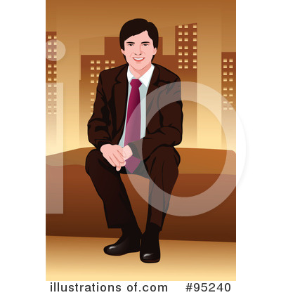 Royalty-Free (RF) Businessman Clipart Illustration by mayawizard101 - Stock Sample #95240