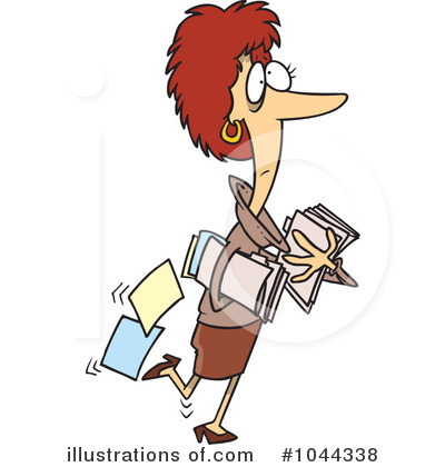 Royalty-Free (RF) Businesswoman Clipart Illustration by toonaday - Stock Sample #1044338