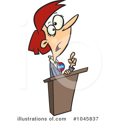 Royalty-Free (RF) Businesswoman Clipart Illustration by toonaday - Stock Sample #1045837