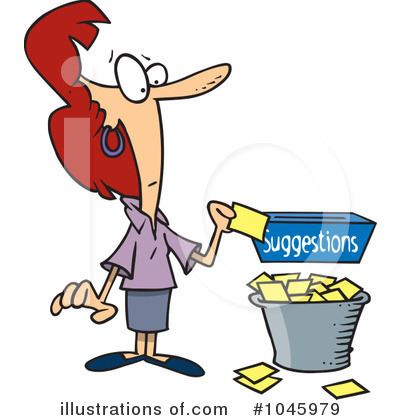 Royalty-Free (RF) Businesswoman Clipart Illustration by toonaday - Stock Sample #1045979