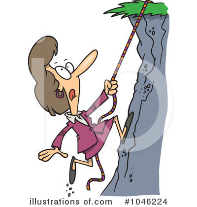 Climbing Clipart #1046224 by toonaday