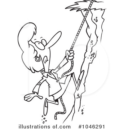Climbing Clipart #1046291 by toonaday