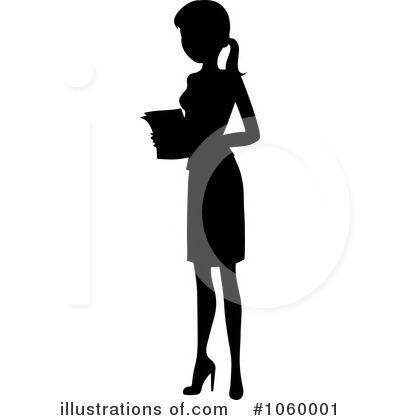 Royalty-Free (RF) Businesswoman Clipart Illustration by Rosie Piter - Stock Sample #1060001
