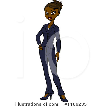 Royalty-Free (RF) Businesswoman Clipart Illustration by Cartoon Solutions - Stock Sample #1106235