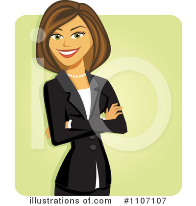 Business Woman Clipart #1107107 by Amanda Kate