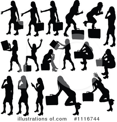 Royalty-Free (RF) Businesswoman Clipart Illustration by dero - Stock Sample #1116744