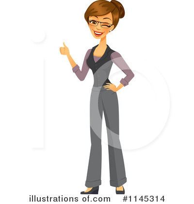 Royalty-Free (RF) Businesswoman Clipart Illustration by Amanda Kate - Stock Sample #1145314