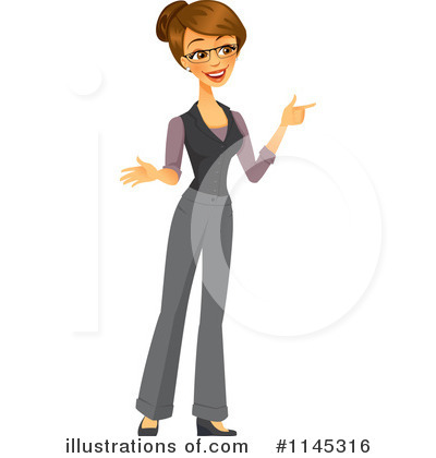 Royalty-Free (RF) Businesswoman Clipart Illustration by Amanda Kate - Stock Sample #1145316