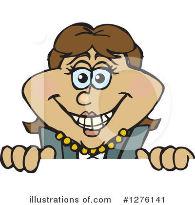 Royalty-Free (RF) Businesswoman Clipart Illustration by Dennis Holmes Designs - Stock Sample #1276141