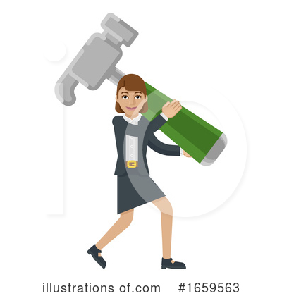 Royalty-Free (RF) Businesswoman Clipart Illustration by AtStockIllustration - Stock Sample #1659563