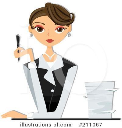 Business Woman Clipart #211067 by BNP Design Studio