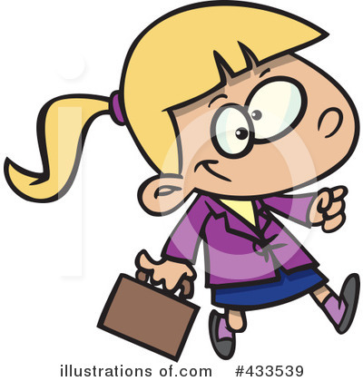Royalty-Free (RF) Businesswoman Clipart Illustration by toonaday - Stock Sample #433539