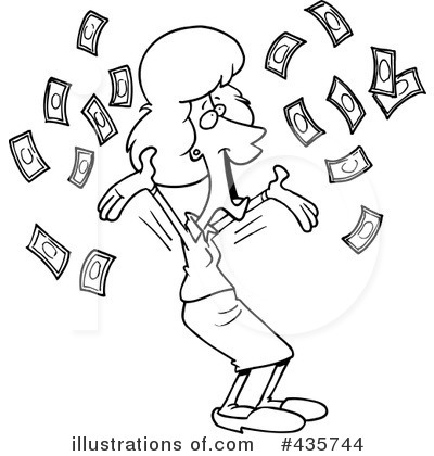 Royalty-Free (RF) Businesswoman Clipart Illustration by toonaday - Stock Sample #435744