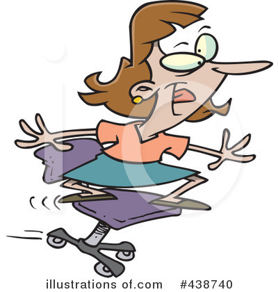 Royalty-Free (RF) Businesswoman Clipart Illustration by toonaday - Stock Sample #438740