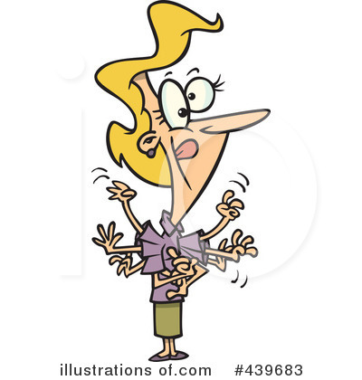 Royalty-Free (RF) Businesswoman Clipart Illustration by toonaday - Stock Sample #439683