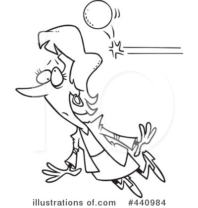 Royalty-Free (RF) Businesswoman Clipart Illustration by toonaday - Stock Sample #440984