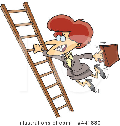 Royalty-Free (RF) Businesswoman Clipart Illustration by toonaday - Stock Sample #441830