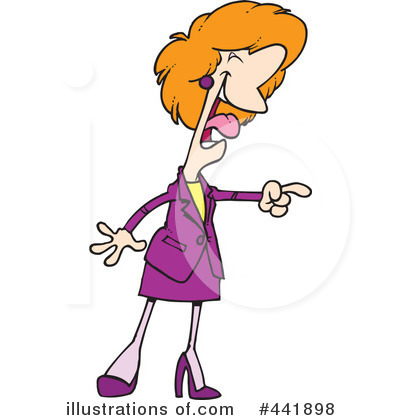 Royalty-Free (RF) Businesswoman Clipart Illustration by toonaday - Stock Sample #441898