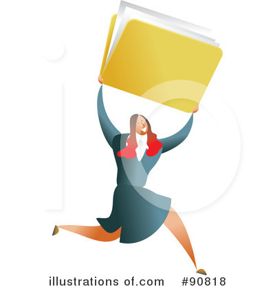 Royalty-Free (RF) Businesswoman Clipart Illustration by Prawny - Stock Sample #90818