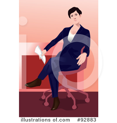 Royalty-Free (RF) Businesswoman Clipart Illustration by mayawizard101 - Stock Sample #92883