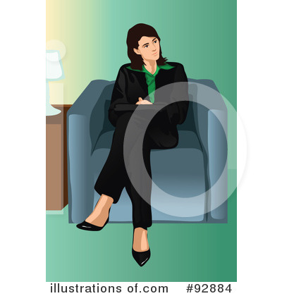 Royalty-Free (RF) Businesswoman Clipart Illustration by mayawizard101 - Stock Sample #92884