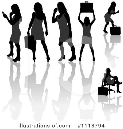 Royalty-Free (RF) Businesswomen Clipart Illustration by dero - Stock Sample #1118794