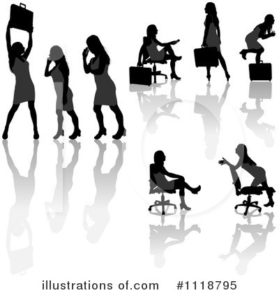 Royalty-Free (RF) Businesswomen Clipart Illustration by dero - Stock Sample #1118795