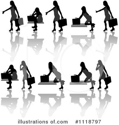 Royalty-Free (RF) Businesswomen Clipart Illustration by dero - Stock Sample #1118797