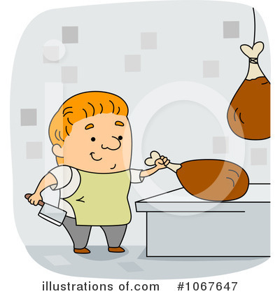 Royalty-Free (RF) Butcher Clipart Illustration by BNP Design Studio - Stock Sample #1067647