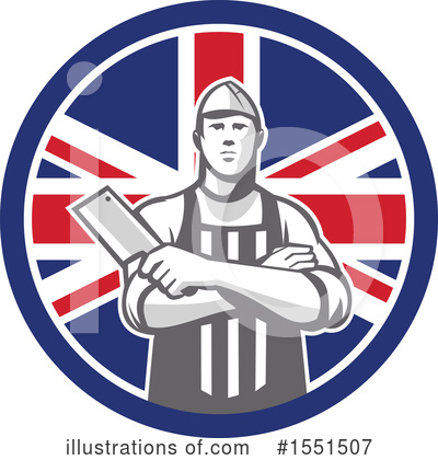 Royalty-Free (RF) Butcher Clipart Illustration by patrimonio - Stock Sample #1551507