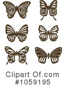 Butterflies Clipart #1059195 by Cherie Reve