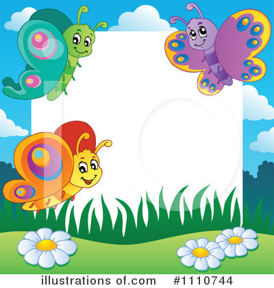 Butterfly Frame Clipart #1110744 by visekart