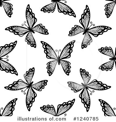 Royalty-Free (RF) Butterflies Clipart Illustration by Vector Tradition SM - Stock Sample #1240785