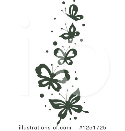 Royalty-Free (RF) Butterflies Clipart Illustration by BNP Design Studio - Stock Sample #1251725