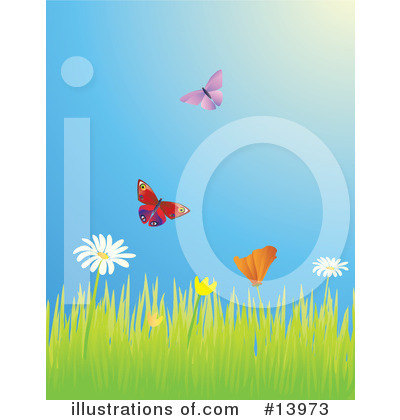 Royalty-Free (RF) Butterflies Clipart Illustration by Rasmussen Images - Stock Sample #13973