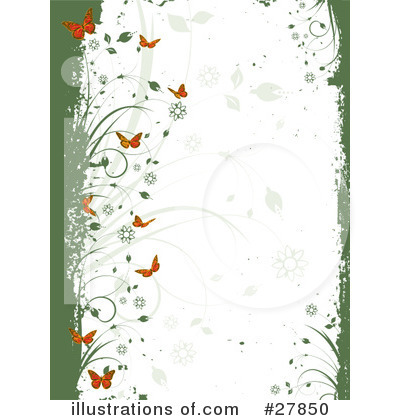 Royalty-Free (RF) Butterflies Clipart Illustration by KJ Pargeter - Stock Sample #27850
