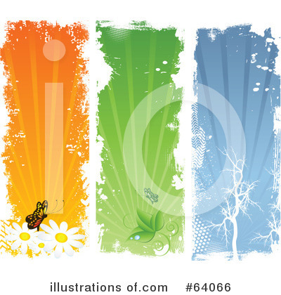 Royalty-Free (RF) Butterflies Clipart Illustration by KJ Pargeter - Stock Sample #64066