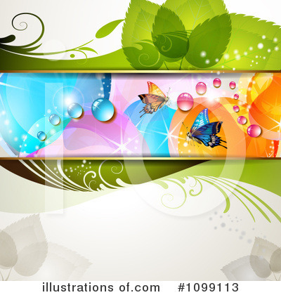 Royalty-Free (RF) Butterfly Background Clipart Illustration by merlinul - Stock Sample #1099113