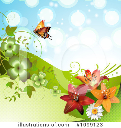 Royalty-Free (RF) Butterfly Background Clipart Illustration by merlinul - Stock Sample #1099123