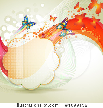 Royalty-Free (RF) Butterfly Background Clipart Illustration by merlinul - Stock Sample #1099152