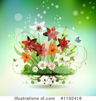 Royalty-Free (RF) Butterfly Background Clipart Illustration by merlinul - Stock Sample #1102418