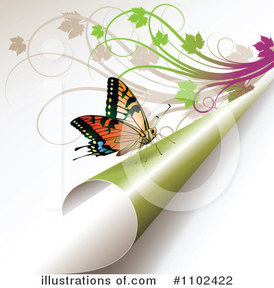 Royalty-Free (RF) Butterfly Background Clipart Illustration by merlinul - Stock Sample #1102422